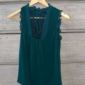 Green Sleeveless Top